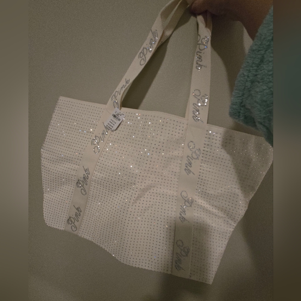 PINK Victoria's Secret Sequin Tote Bag - Rhinestone. Sparkly. NWT